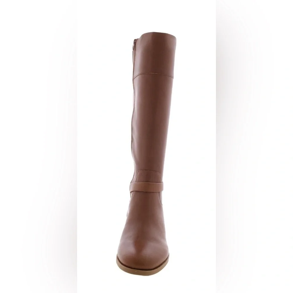 Charter Club Womens Johannes Leather Tall Knee-High Boots Brown